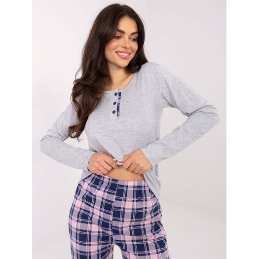 Piżama-DU-PI-FP-004.03-szary 1