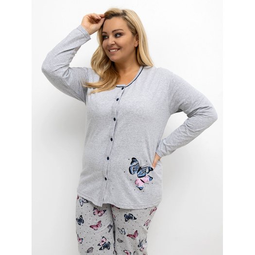 Piżama-DU-PI-FP-504.17-szary 1