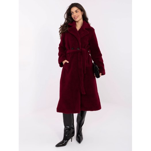 Płaszcz-IT-PL-97150.26-bordowy