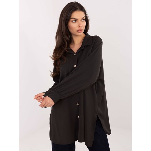 Koszula-IT-KS-29022.25-ciemny brązowy 3