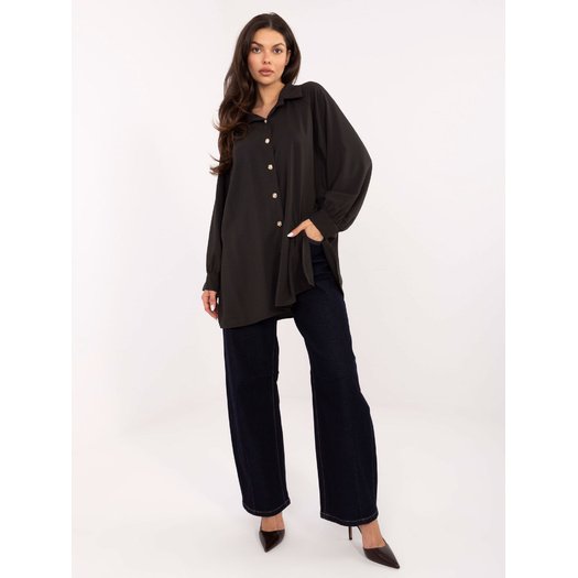 Koszula-IT-KS-29022.25-ciemny brązowy 4