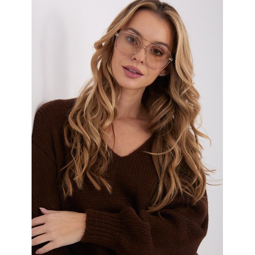 Sukienka-IN-SK-5962.22-ciemny brązowy