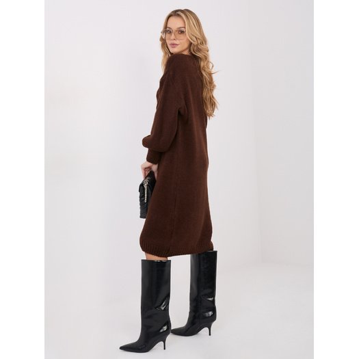 Sukienka-IN-SK-5962.22-ciemny brązowy 3