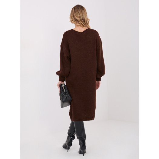 Sukienka-IN-SK-5962.22-ciemny brązowy 2