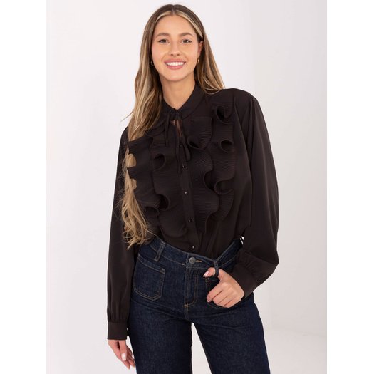 Koszula-IT-KS-29033.87-ciemny brązowy 1