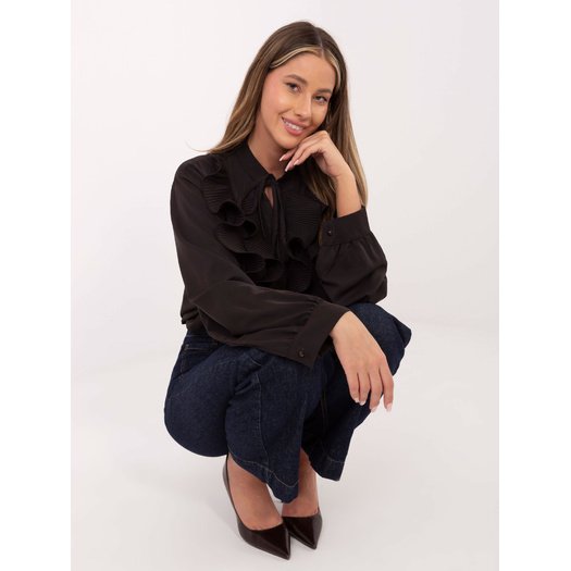 Koszula-IT-KS-29033.87-ciemny brązowy 3