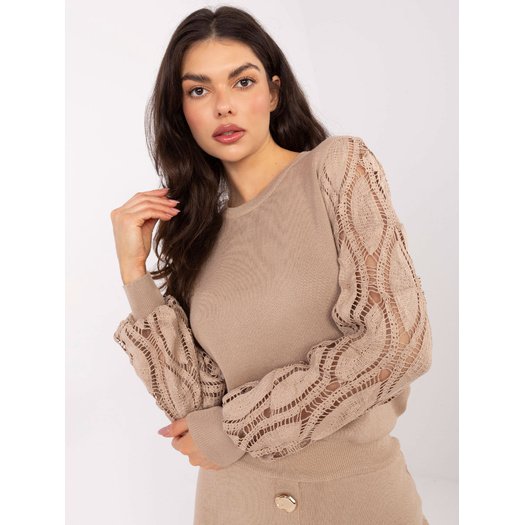 Sweter-PM-SW-YIS1077.83-ciemny bezowy 2