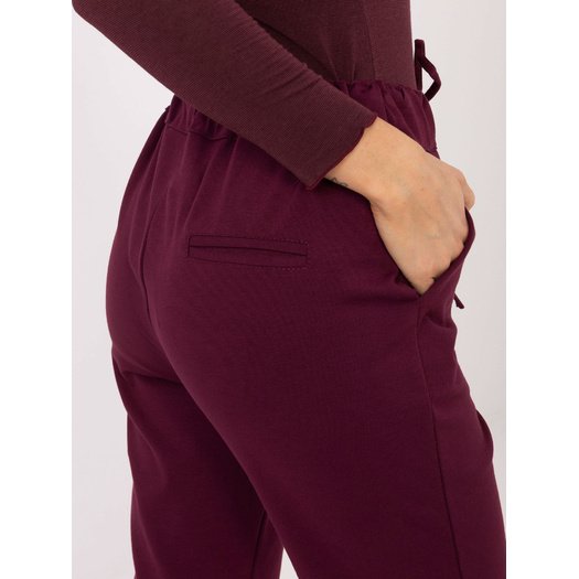 Spodnie-IT-SP-FL7690.64-bordowy 3