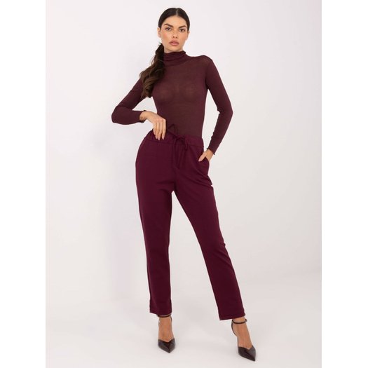 Spodnie-IT-SP-FL7690.64-bordowy 2