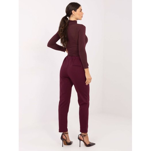 Spodnie-IT-SP-FL7690.64-bordowy 1
