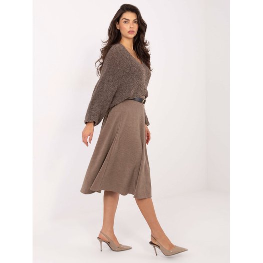 Spódnica-IT-SD-FL9838.49-ciemny bezowy