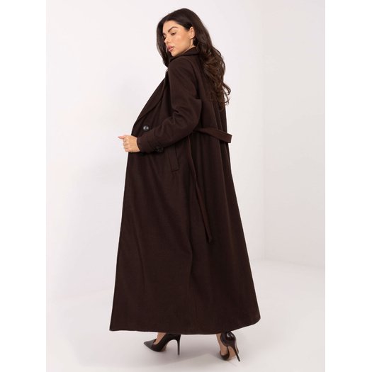 Płaszcz-IT-PL-97035.08P-ciemny brązowy