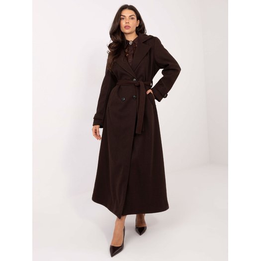 Płaszcz-IT-PL-97035.08P-ciemny brązowy 4