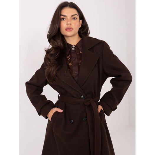 Płaszcz-IT-PL-97035.08P-ciemny brązowy 2