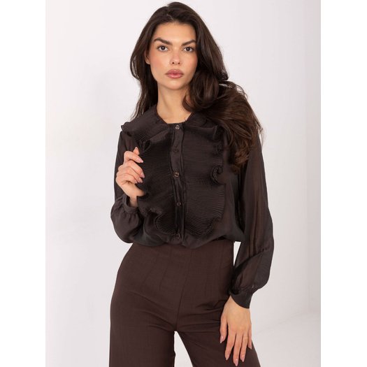 Koszula-IT-KS-28990.05P-ciemny brązowy