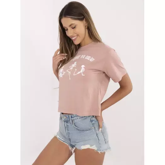 T-shirt-157-TS-0086.60P-ciemny różowy