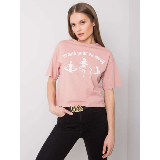 T-shirt-157-TS-0086.60P-ciemny różowy