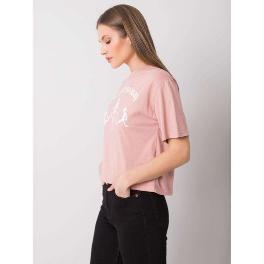 T-shirt-157-TS-0086.60P-ciemny różowy