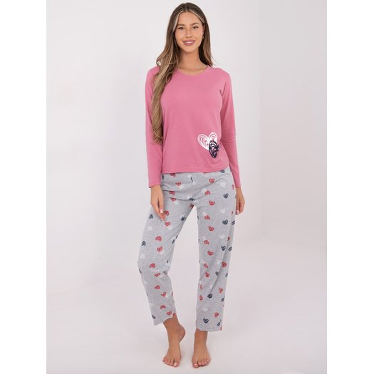 Piżama-DU-PI-FP-009.84-r&oacute;żowy 4