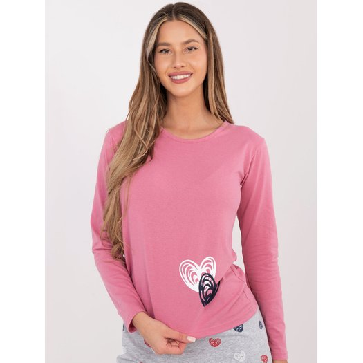 Piżama-DU-PI-FP-009.84-r&oacute;żowy 1