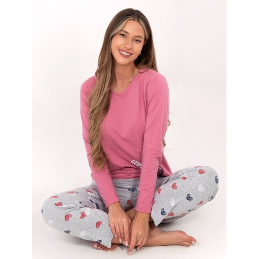 Piżama-DU-PI-FP-009.84-r&oacute;żowy 2