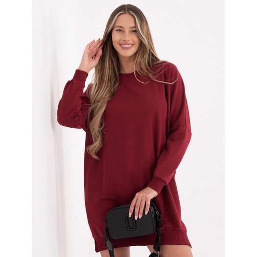 Sukienka-RV-SK-6019.67-bordowy 4