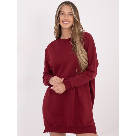 Sukienka-RV-SK-6019.67-bordowy 3