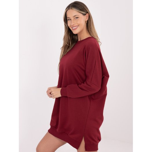 Sukienka-RV-SK-6019.67-bordowy 2