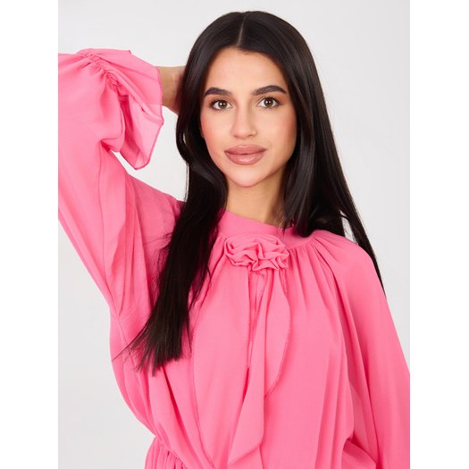 Sukienka-MI-SK-A1554.67-ciemny r&oacute;żowy 1