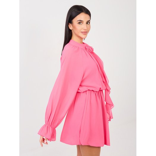 Sukienka-MI-SK-A1554.67-ciemny r&oacute;żowy 2