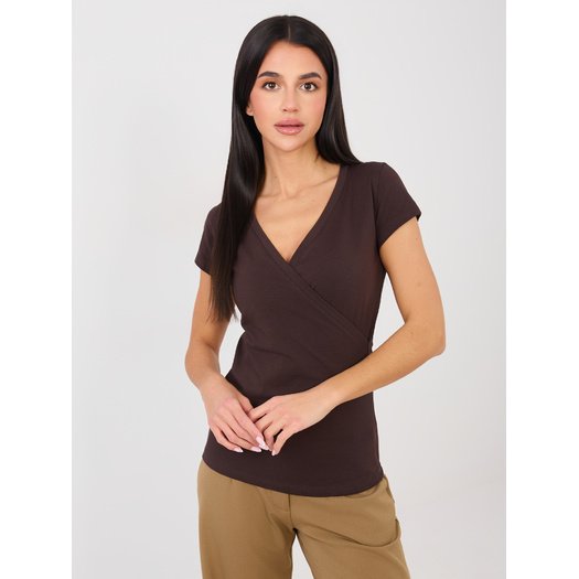 T-shirt-RV-TS-5636.03X-ciemny brązowy 3