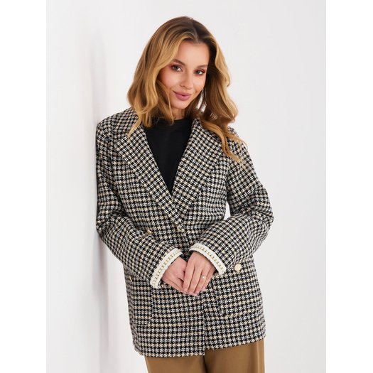 Marynarka-LK-MA-510149.93-czarno-ż&oacute;łty 3