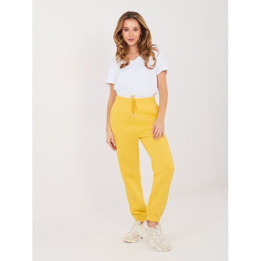 Spodnie dresowe-CLM-DR-1107.98-ż&oacute;łty 1