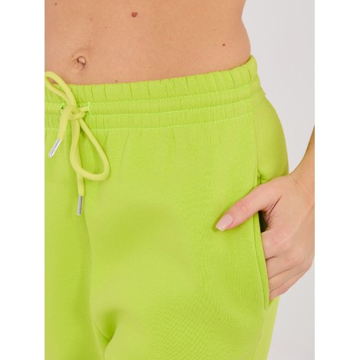 Spodnie dresowe-CLM-DR-1107.98-limonkowy