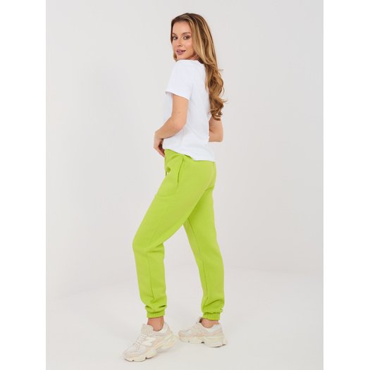 Spodnie dresowe-CLM-DR-1107.98-limonkowy 3
