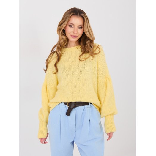 Sweter-MI-SW-0302.18-jasny ż&oacute;łty 2