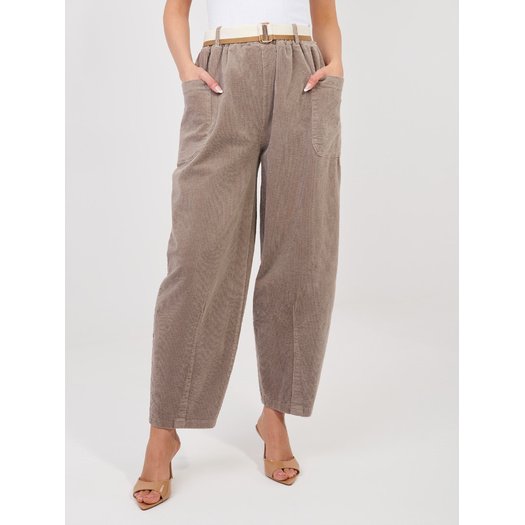 Spodnie-IT-SP-FL9665.78-ciemny bezowy 1