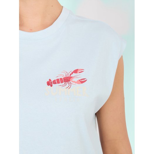 T-shirt-D12022M02769B-jasny niebieski 3