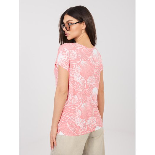 T-shirt-D12110M02646F-koralowy