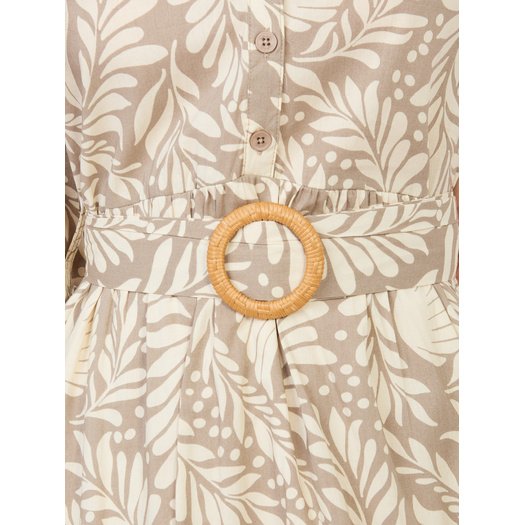 Sukienka-D74516M30485A-ciemny bezowy