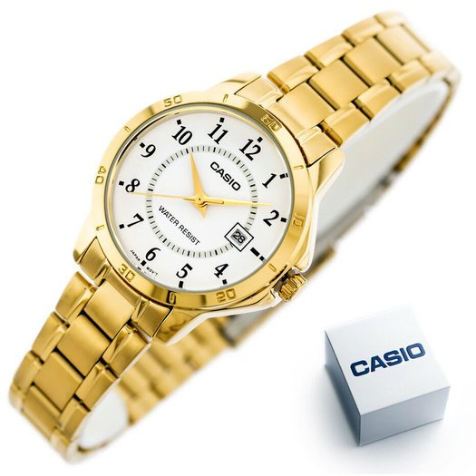 CASIO LTP-V004G-7BUDF WOMEN S WATCH (zd568b) + BOX