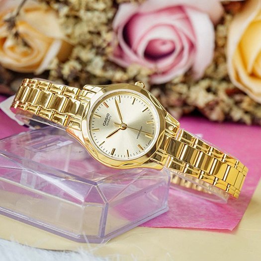 CASIO LTP-1275G-9A WOMEN S WATCH (zd580c) + BOX