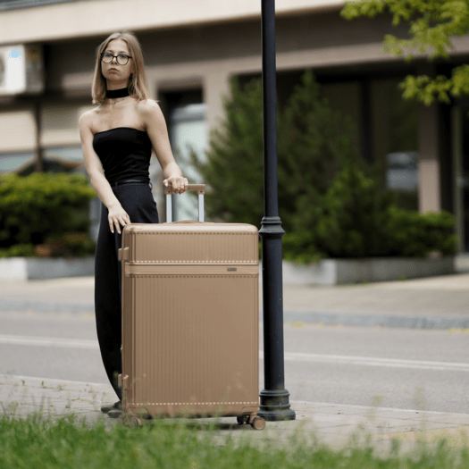 SUITCASE M 24   STL945 ABS DARK GREY