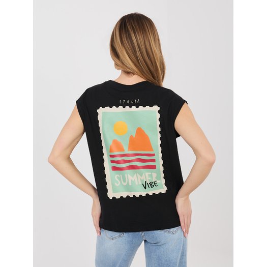 T-shirt-D12022M02769B-czarny 2