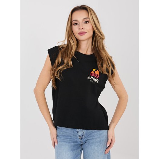 T-shirt-D12022M02769B-czarny 4