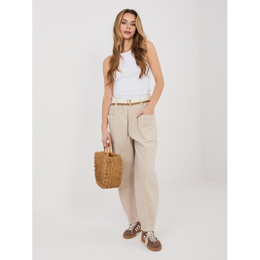 Spodnie-IT-SP-FL9665.14-jasny beżowy 2