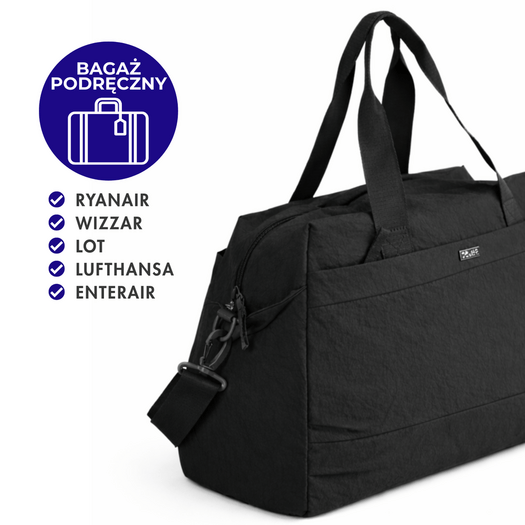 Women&rsquo;s Fabric Sports Fitness Bag Solier FB54 Eloa &ndash; Black 9