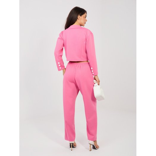 Spodnie dresowe-IT-DR-22255.83-ciemny r&oacute;żowy 2