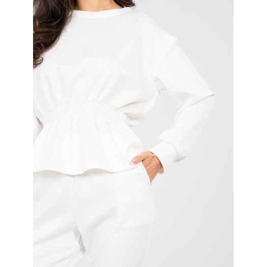 Spodnie dresowe-IT-DR-22239.94-ecru 4