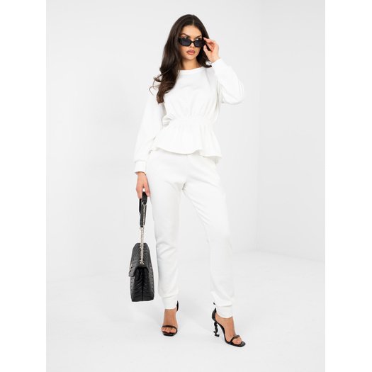 Spodnie dresowe-IT-DR-22239.94-ecru 1